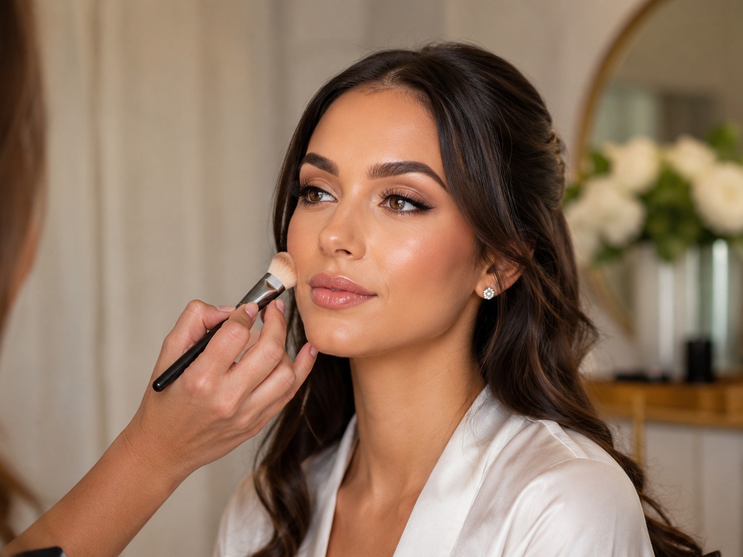 Professional makeup application